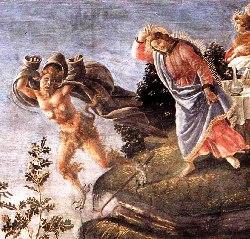 Botticelli, Tentazione di Cristo