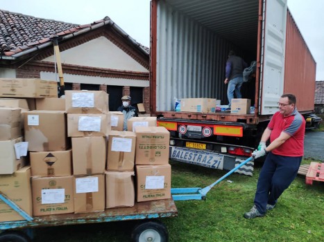 Inviato container di aiuti per la Georgia: lettera di Padre Witold