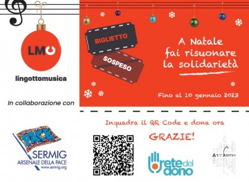 Lingotto Musica lancia la campagna solidale “Biglietto sospeso”