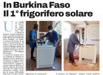 In Burkina Faso il 1° frigorifero solare